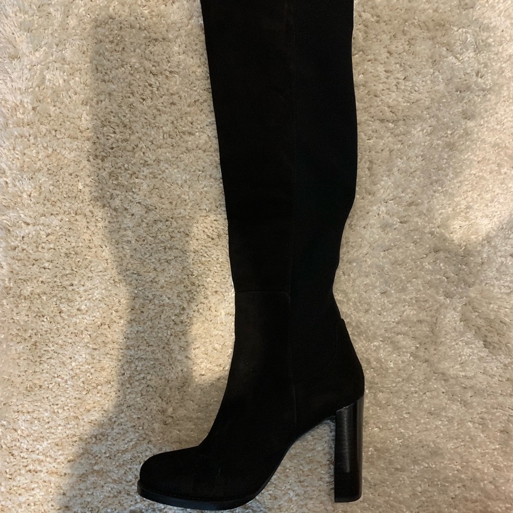 Stuart Weitzman - HIJACK - Black Suede - Size 8.5